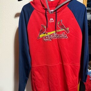 Majestic Red and Blue Men's Sweater‎
